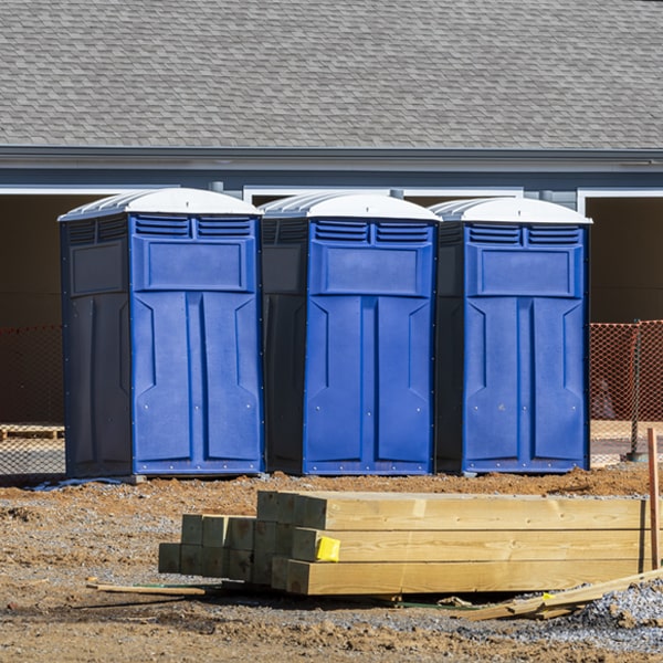 can i customize the exterior of the porta potties with my event logo or branding in Middle Point